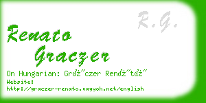 renato graczer business card